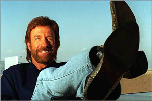 chuck norris' feet