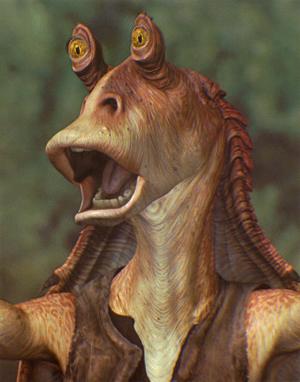 jar jar binks in a band