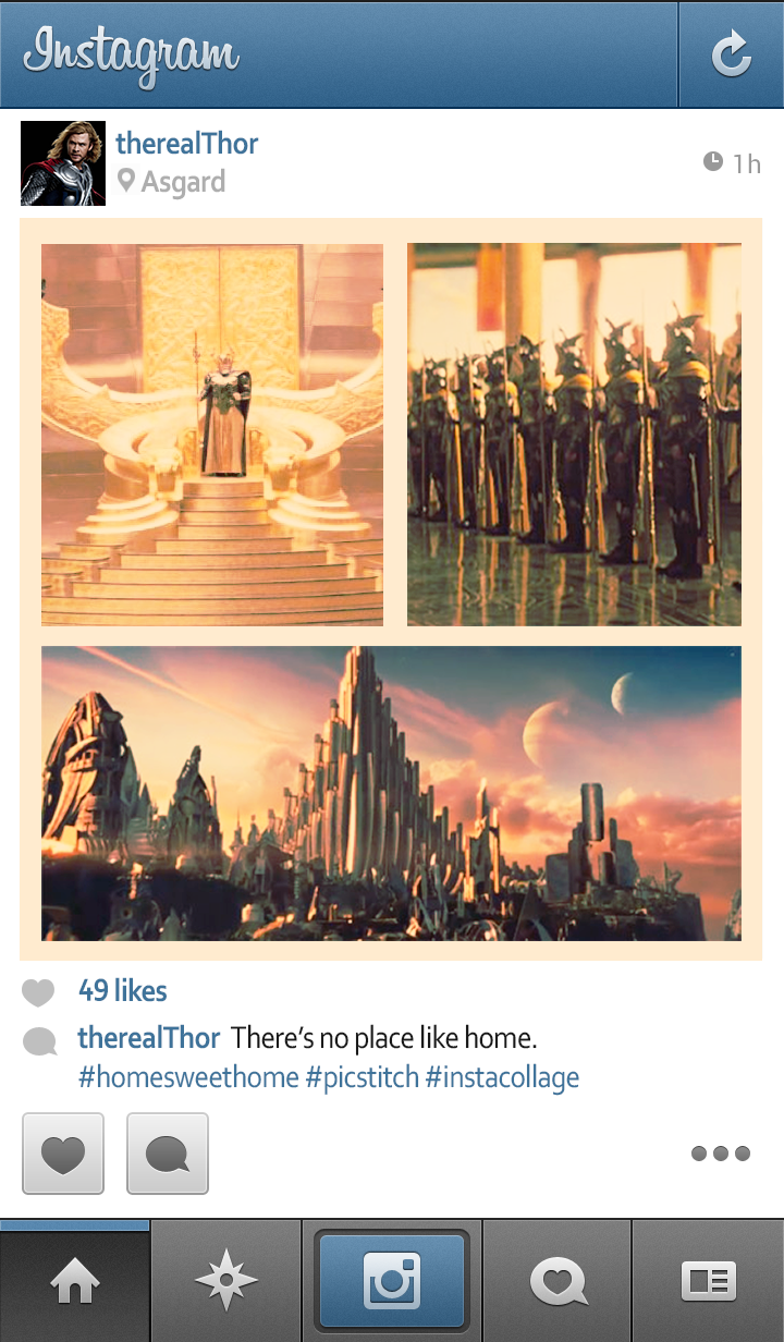 if superheroes had instagram - thor