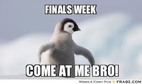 college finals memes