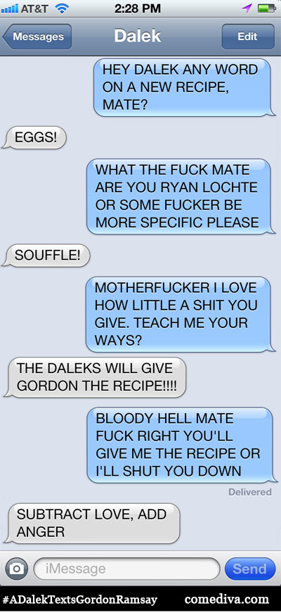 Texts from a Dalek - Comediva