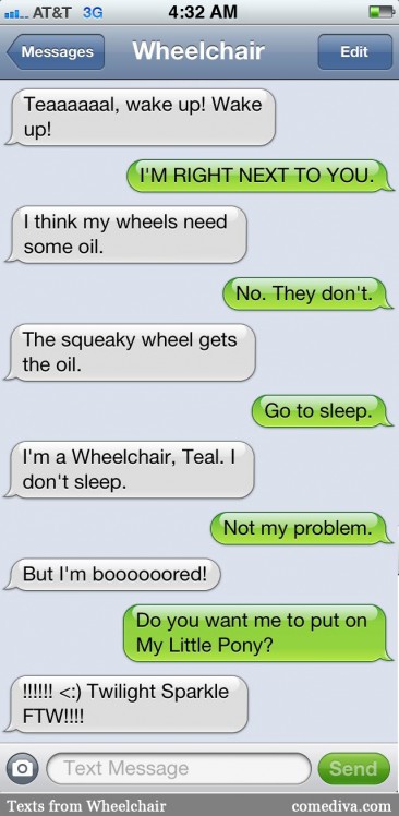 Texts From Wheelchair