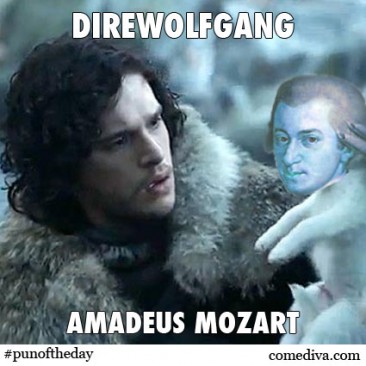 Pun of the Day: Mozart