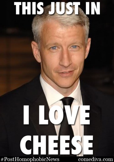 This Just In: Anderson Cooper Likes Cheese