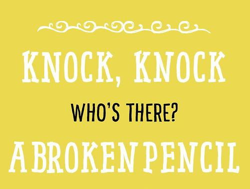 Broken Pencil Knock Knock Joke - Comediva